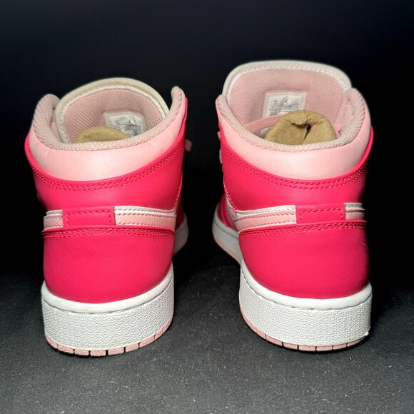 Size 7 - Nike Air Jordan 1 Mid GS Fierce Pink Men's Shoes - Picture 5 of 8